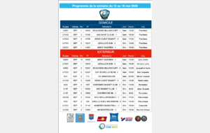 Programme de la semaine du 12 au 18 mai 2025