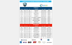 Programme de la semaine du 26 janvier au 1er février 2026