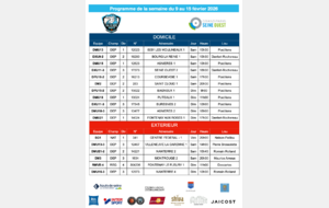 Programme de la semaine du 9 au 15 février 2026