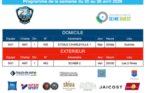 Programme de la semaine du 20 au 26 avril 2026