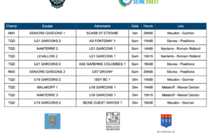 Programme de la semaine du 14 au 20 septembre 2026