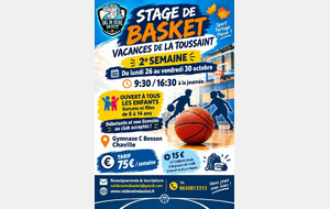 Stage vacances de Toussaint - Semaine 2