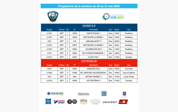 Programme de la semaine du 25 au 31 mai 2026